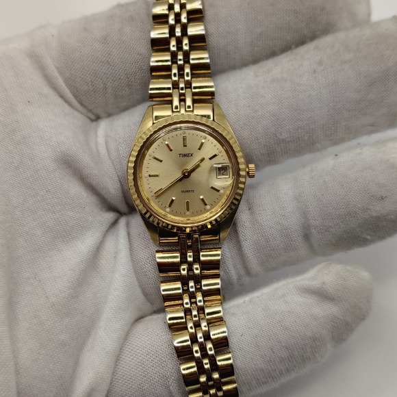 Vintage Timex INDIGLO Presidential Date Women's Quartz Watch Fully Restored - Picture 1 of 8